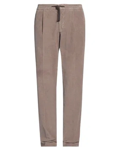Incotex Man Pants Grey Size 38 Cotton, Elastane In Grey