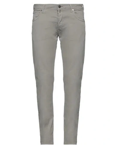 Incotex Man Pants Grey Size 38 Cotton, Lyocell, Elastane