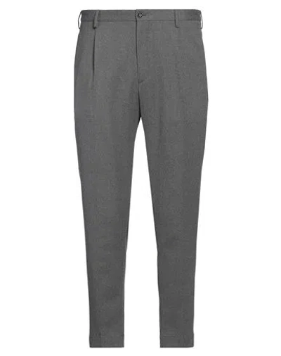 Incotex Man Pants Grey Size 38 Wool, Polyester, Elastane In Grey