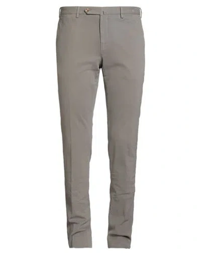 Incotex Man Pants Grey Size 40 Cotton, Wool, Elastane In Gray