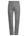 Incotex Man Pants Grey Size 40 Virgin Wool, Elastane In Gray