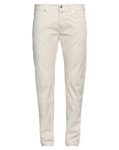 INCOTEX INCOTEX MAN PANTS IVORY SIZE 40 COTTON, ELASTANE