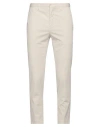 Incotex Man Pants Cream Size 32 Cotton, Elastane In Ivory