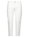 Incotex Man Pants Ivory Size 34 Cotton, Elastane In White