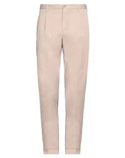 Incotex Man Pants Ivory Size 38 Cotton, Elastane In White