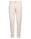Incotex Man Pants Ivory Size 38 Cotton, Elastane In White