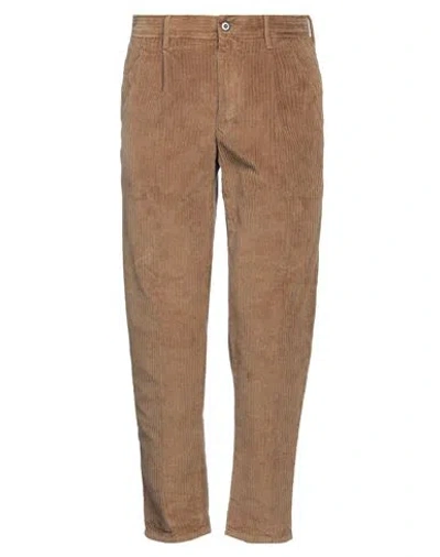 Incotex Man Pants Khaki Size 31 Cotton, Elastane In Beige