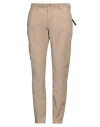 Incotex Man Pants Khaki Size 34 Cotton, Elastane In Beige