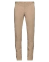 Incotex Man Pants Khaki Size 36 Cotton, Elastane In Beige