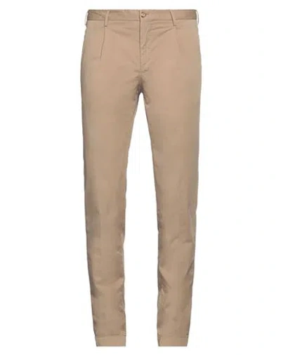 Incotex Man Pants Khaki Size 32 Cotton, Elastane In Beige