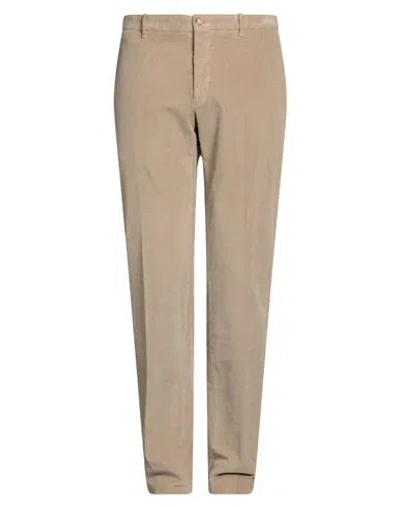 Incotex Man Pants Khaki Size 36 Cotton, Elastane In Brown