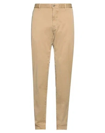 Incotex Man Pants Khaki Size 38 Cotton, Elastane In Beige
