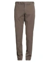 Incotex Man Pants Khaki Size 40 Cotton, Elastane In Gray