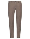 Incotex Man Pants Lead Size 38 Cotton, Elastane In Grey