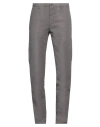 Incotex Man Pants Lead Size 32 Cotton, Elastane In Grey