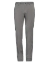 Incotex Man Pants Lead Size 34 Cotton, Elastane In Grey