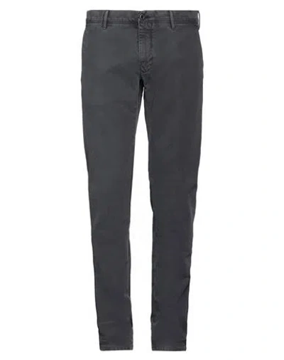 Incotex Man Pants Lead Size 34 Cotton, Elastane In Grey