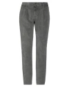 Incotex Man Pants Lead Size 34 Cotton, Elastane In Grey