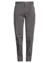 Incotex Man Pants Lead Size 36 Cotton, Elastane In Gray