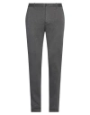 Incotex Man Pants Lead Size 36 Cotton, Polyamide In Grey