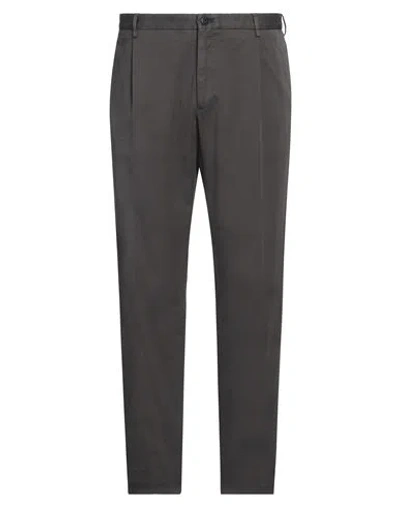 Incotex Man Pants Lead Size 42 Cotton, Lyocell, Elastane In Grey