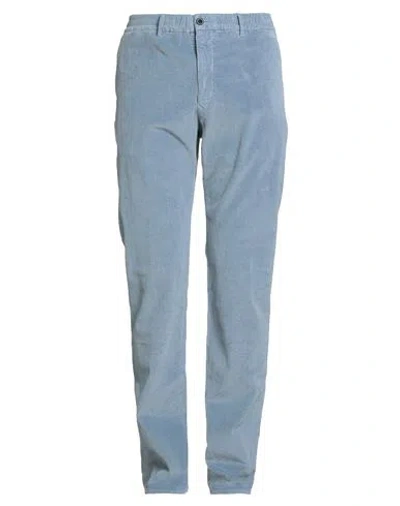 Incotex Man Pants Light Blue Size 34 Cotton, Elastane