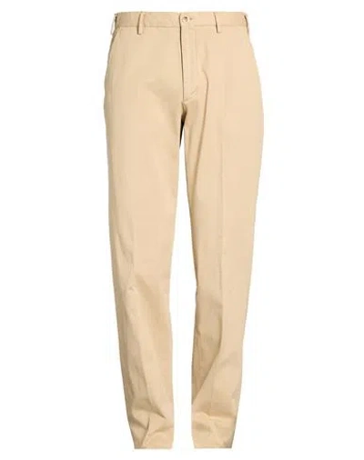 Incotex Man Pants Light Brown Size 34 Cotton, Elastane In Neutral