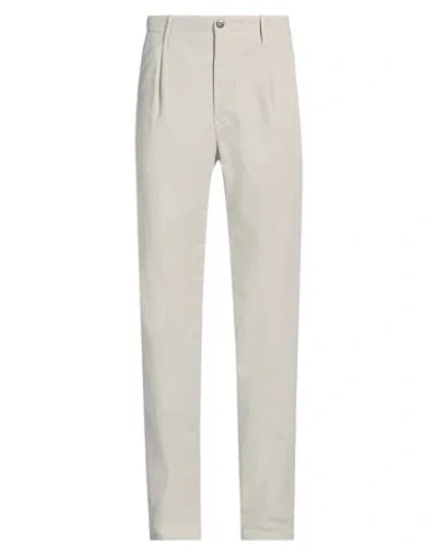 Incotex Man Pants Light Grey Size 31 Cotton, Elastane