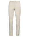 Incotex Man Pants Light Grey Size 32 Cotton, Elastane