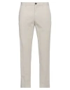 Incotex Man Pants Light Grey Size 32 Cotton, Linen In Neutral