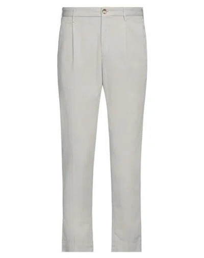 Incotex Man Pants Light Grey Size 34 Cotton, Linen