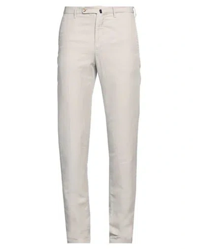 Incotex Man Pants Light Grey Size 34 Linen, Cotton
