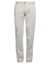 Incotex Man Pants Light Grey Size 38 Cotton, Elastane In Grey