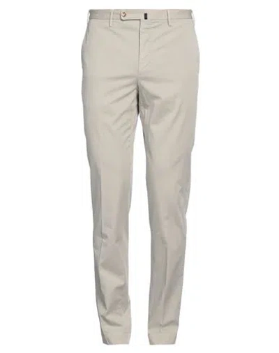 Incotex Man Pants Light Grey Size 36 Cotton, Elastane