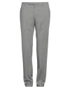 Incotex Man Pants Light Grey Size 40 Polyester, Wool, Elastane In Grey