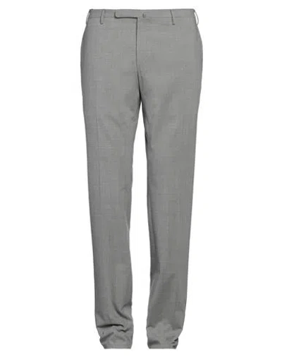 Incotex Man Pants Light Grey Size 40 Polyester, Wool, Elastane