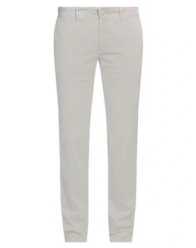 Incotex Man Pants Light Grey Size 38 Cotton, Elastane