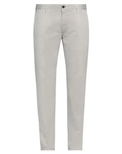 INCOTEX INCOTEX MAN PANTS LIGHT GREY SIZE 38 COTTON, ELASTANE