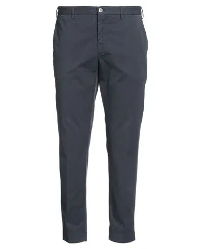 Incotex Man Pants Midnight Blue Size 34 Cotton, Elastane In Blue