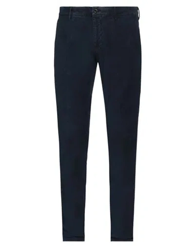 Incotex Man Pants Midnight Blue Size 34 Cotton, Elastane In Blue