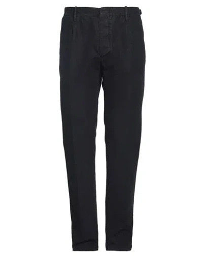 Incotex Man Pants Midnight Blue Size 34 Cotton, Polyester In Blue