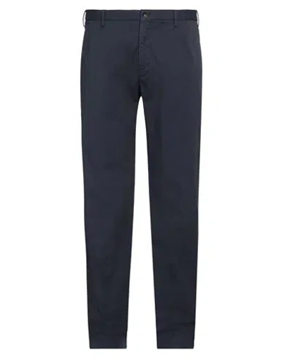 Incotex Man Pants Midnight Blue Size 38 Cotton, Elastane