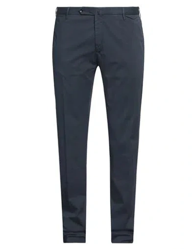 Incotex Man Pants Midnight Blue Size 40 Cotton, Elastane