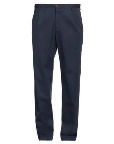 Incotex Man Pants Midnight Blue Size 40 Cotton, Lyocell, Elastane In Blue