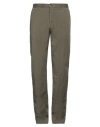 Incotex Man Pants Military Green Size 30 Cotton, Elastane