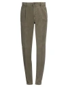 Incotex Slacks By Slowear Man Pants Military Green Size 38 Cotton, Elastane In Gray