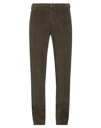 Incotex Man Pants Military Green Size 32 Cotton