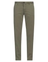 Incotex Man Pants Military Green Size 32 Cotton, Elastane