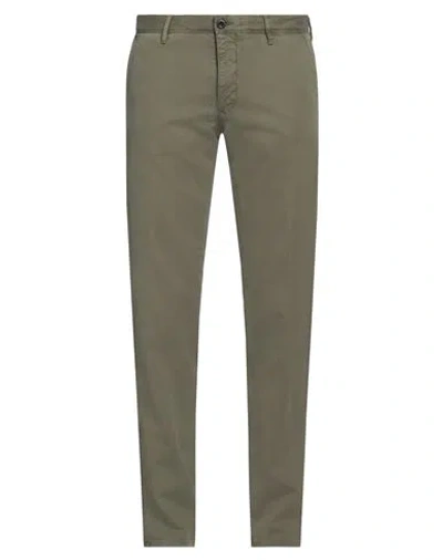 Incotex Man Pants Military Green Size 32 Cotton, Elastane