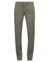 Incotex Man Pants Military Green Size 32 Cotton, Elastane